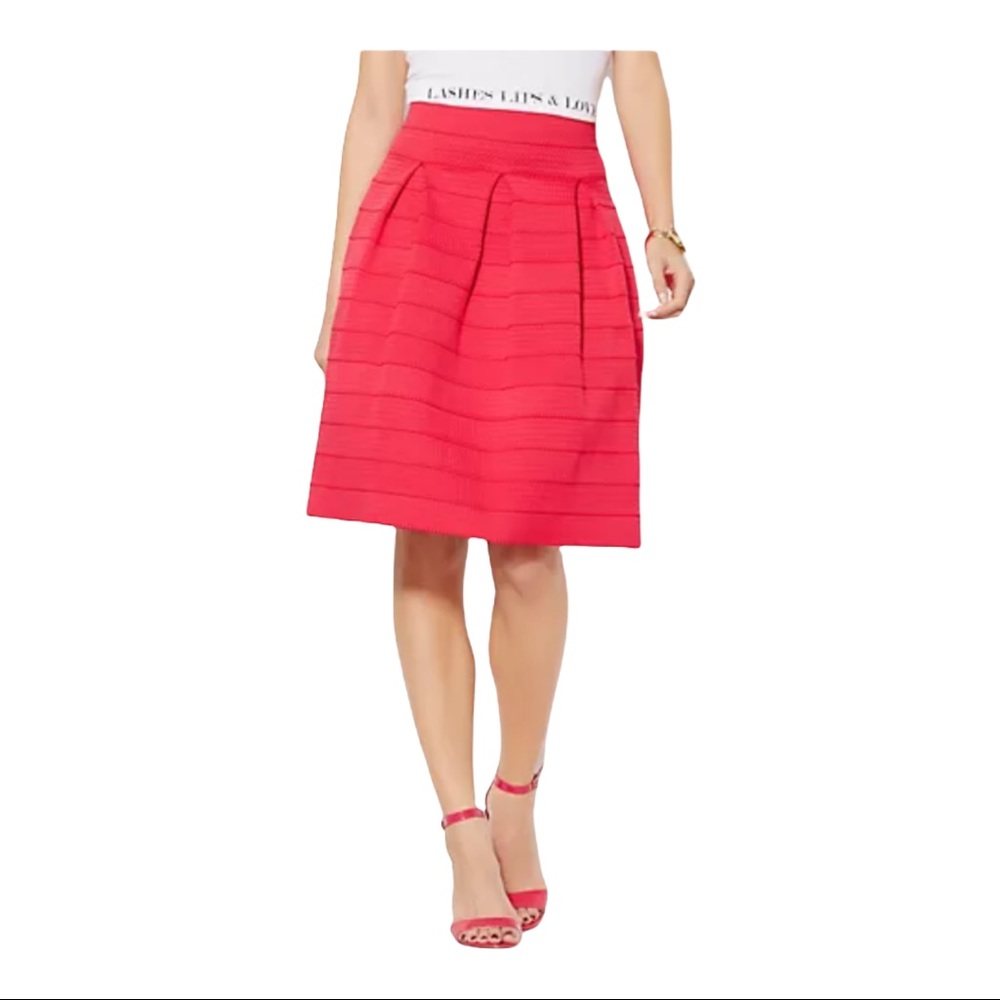 NWOT New York & Company Red Bandage Skirt Size S